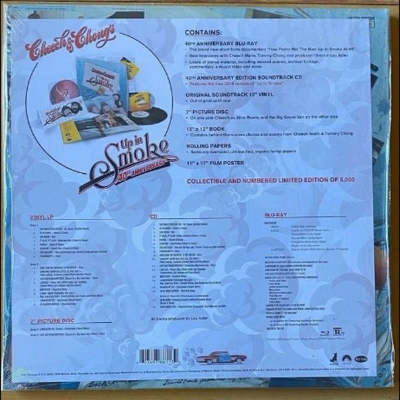 Cheech & Chong's Up In Smoke 40th Anniv. Deluxe Box Set ~ Ltd Ed 5,000 ~ Sealed! - Picture 4 of 4